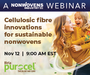 Cellulosic fibre innovations for sustainable nonwovens: Birla Purocel